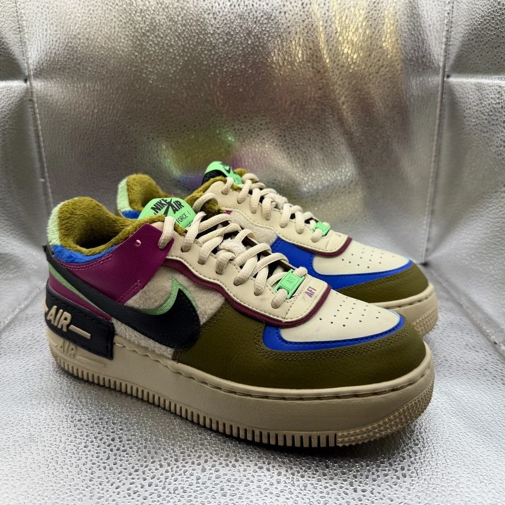 Size 7.5 Nike Air‎ Force 1 Shadow SE Cactus Flower Womens Sneakers CT1985-500